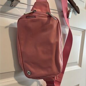 lululemon athletica Pink Crossbody Bag with Matching Beanie
